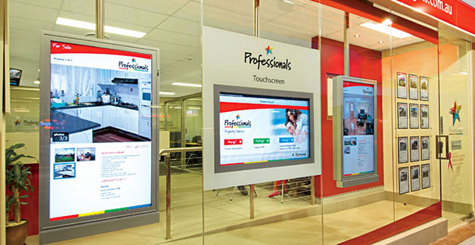 digital signage comparing old and new