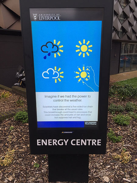 Outdoor Digital Signage Liverpool University