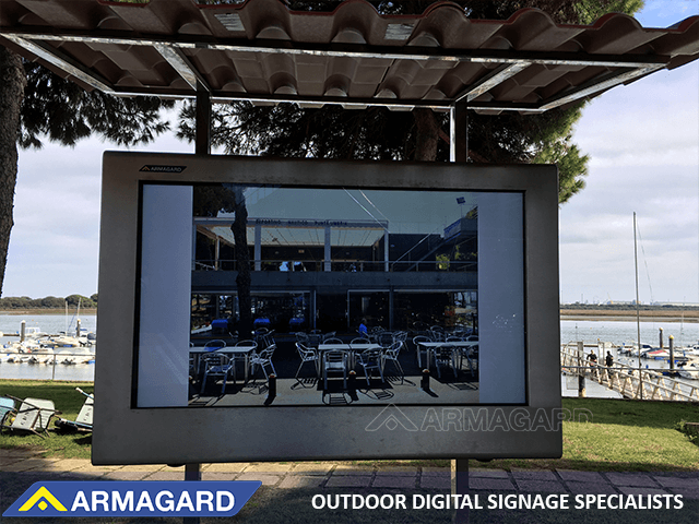 stainless steel digital signage enclosure