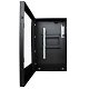 Digital drive thru menu board enclosure side view showing locks | PDS-W-P-UK