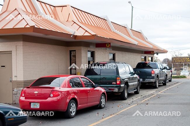 Drive thru digital menu board