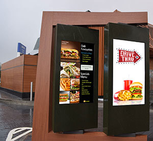 drive thru digital signage