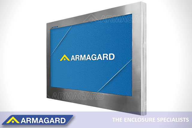 Armagard's 316 stainless-steel washdown food production software display