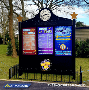 Paultons Park Outdoor digital signage