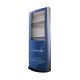 Indoor advertising display view of right side of an Armagard branded unit, without LCD screen