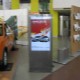 LCD digital signage in use at a car showroom