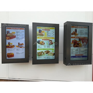 Digital Drive Thru Menu Board Enclosure