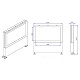 Triple Screen Digital Drive Thru Menu Board CAD Diagram