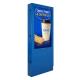A right-facing 55" Greggs outdoor digital menu display without display