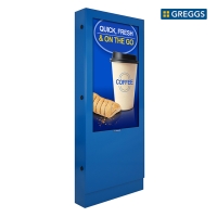 Armagard Greggs outdoor digital menu display