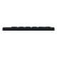 Hygienic PC keyboard with low profile keys