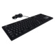 Side view of the hygienic PC keyboard