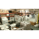 View inside the industrial enclosure manufacturer's warehouse