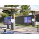Two dual-screen McDonald's outdoor digital menu boards at the order point