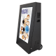 View the mobile digital signage displays left view with screen