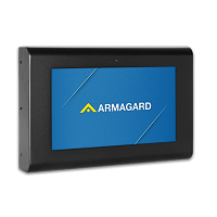 Armagard onboard passenger information display enclosure for public transport