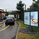 A 55" Double Totem for Samsung OH Outdoor Digital Menu Boards for McDonalds Drive-Through