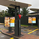 Two 55" Double Totems for Samsung OH Outdoor Digital Menu Boards for McDonalds Drive-Through