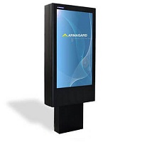 Outdoor digital signage and advertising enclosure