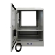 Open rear view of the dustproof computer enclosure