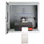 PPRI-400 Mild Steel Printer Enclosure front door open