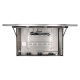 Open, front-facing food manufacturing digital signage cabinet