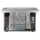 Open, front view of a IP66 stainless steel monitor