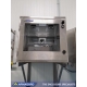 Front view of the SPRI-400 IP65 printer protection enclosure installed in a food manufacturing environment