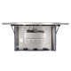 Open, front facing stainless steel IP69K monitor