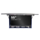 Open with Hisense 55E6NT, front facing stainless steel IP69K monitor