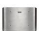 Closed, rear facing stainless steel IP69K monitor