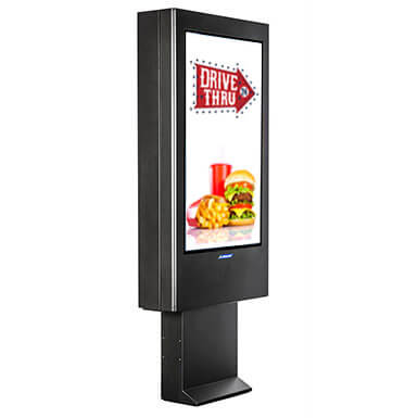 sunlight readable digital totem 47" enclosure