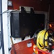 Demo van digital display installed in a commercial vehicle