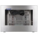 Closed, front view of the waterproof monitor enclosure