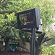 Waterproof TV case outdoor on stand