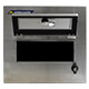 Close-up view of the Zebra ZD421 waterproof barcode printer enclosure's open label window