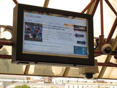 An Armagard Outdoor information Screen