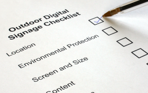 Digital signage checklist