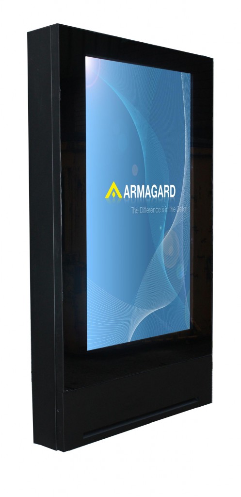 Armagard's all new 72" inch LCD digital signage enclosure.