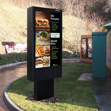 outdoor digital menu boards