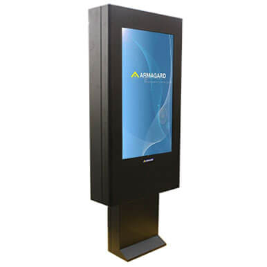 outdoor digital signage retail totem.