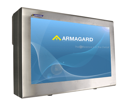 Armagard’s, 55" stainless steel digital signage enclosure